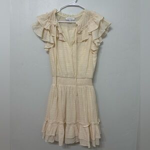 Moodie Mini Dress Beige Size Medium